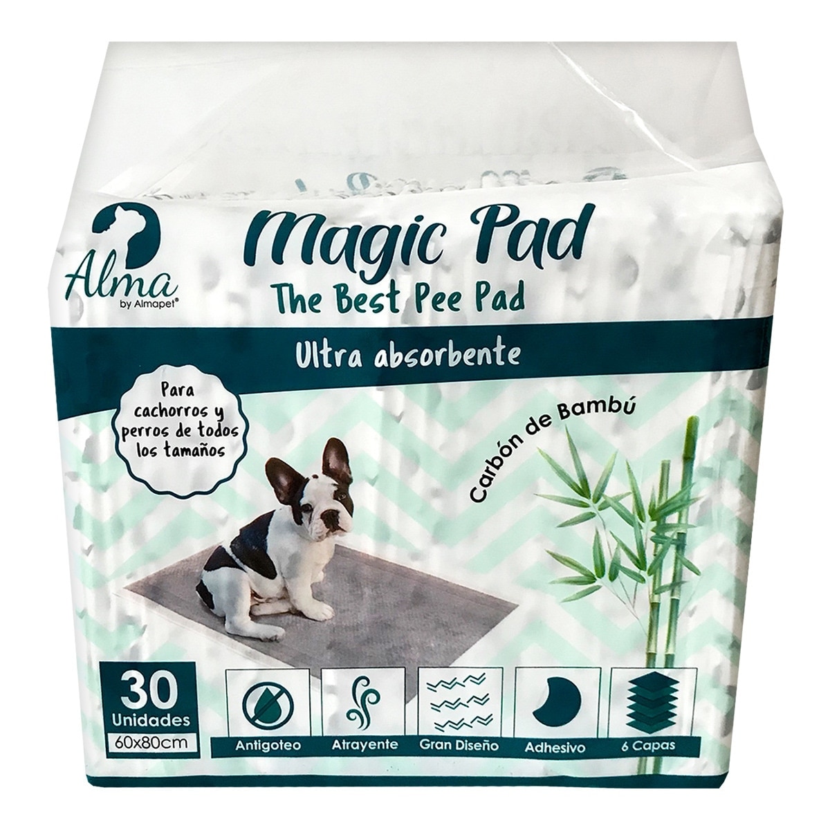 Imagen 0 de Empapadores ultra absorbentes Alma by Almapet para perros Magic Pad 30 uds