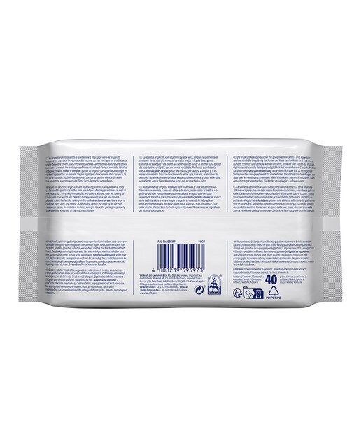 Toallitas higiénicas biodegradables Vitakraft para perros Aloe Vera 2