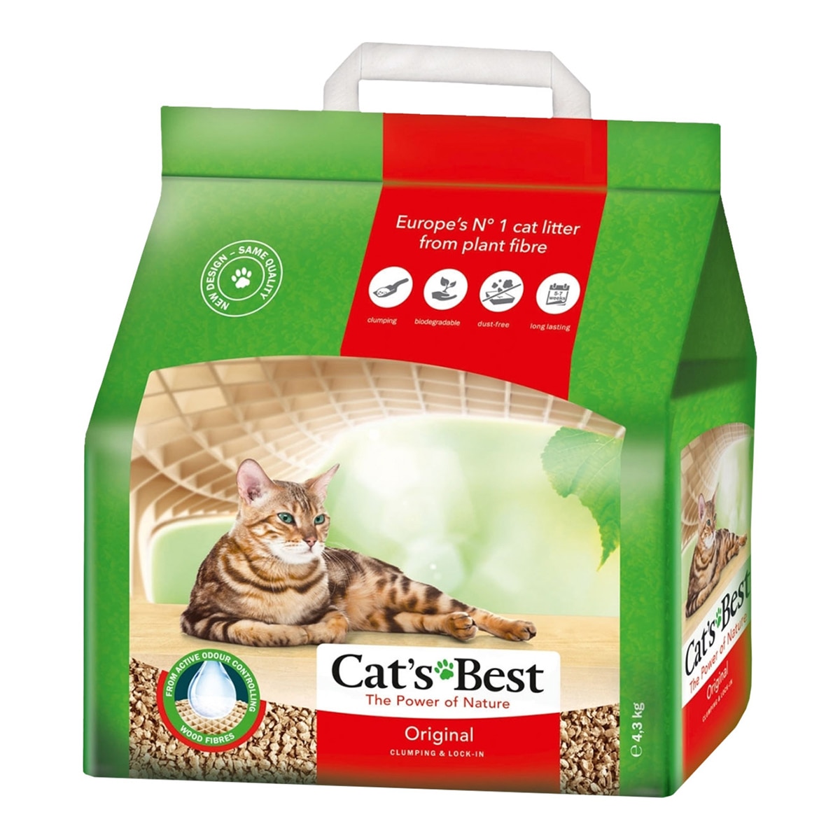 Imagen 0 de Arena aglomerante Cat's Best Original para gatos