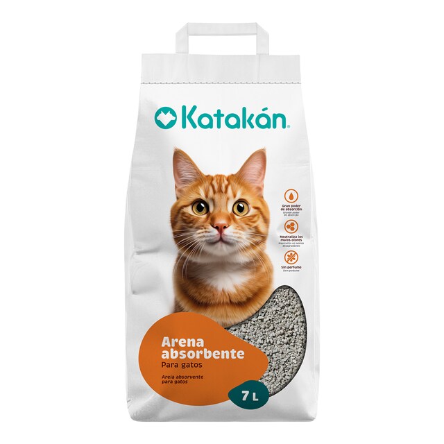 Arena absorbente Katakán para gatos 7 L