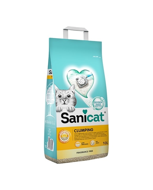 Imagen 0 de Arena aglomerante Sanicat para gatos Fragance Free 10 L
