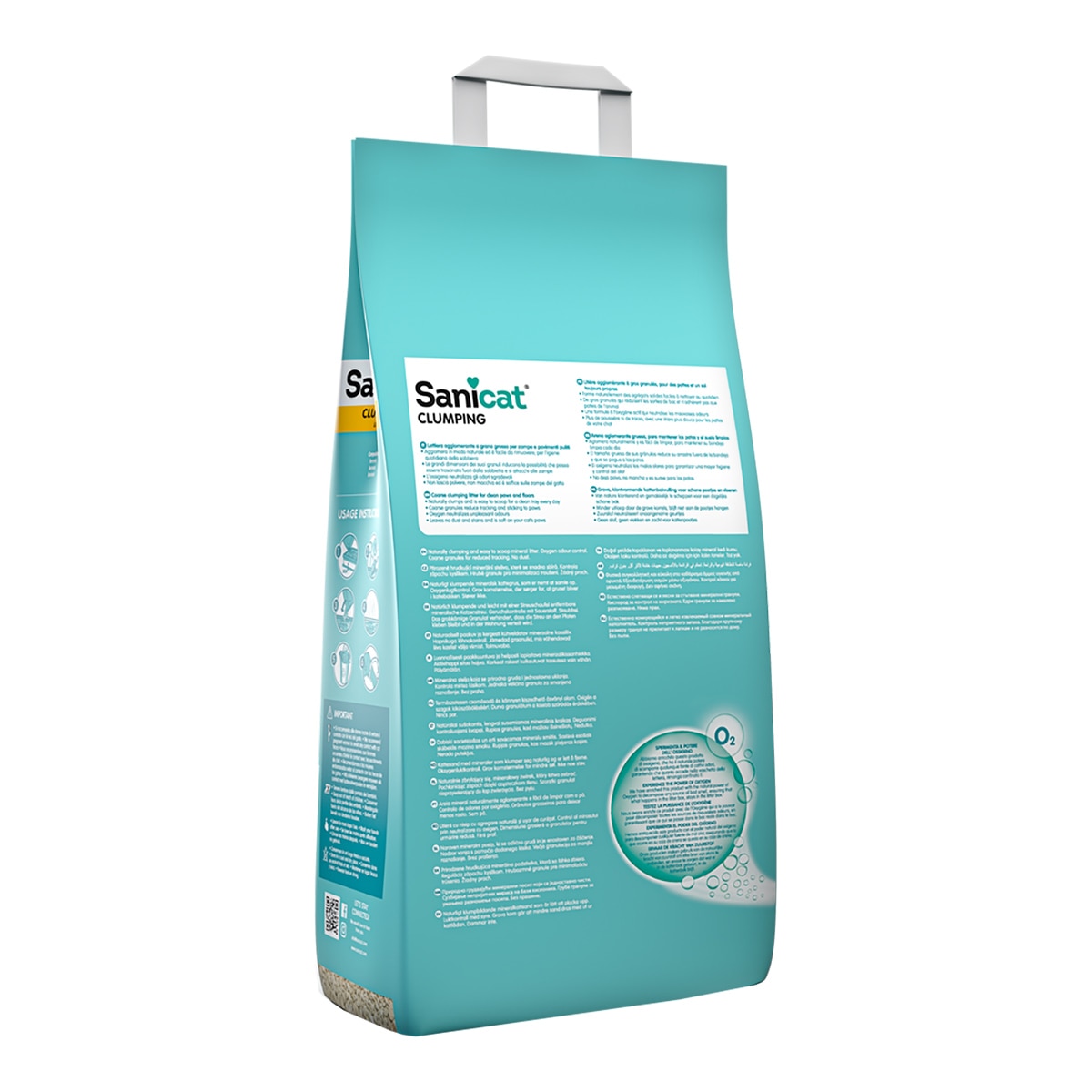 Arena aglomerante Sanicat para gatos Fragance Free 10 L 2