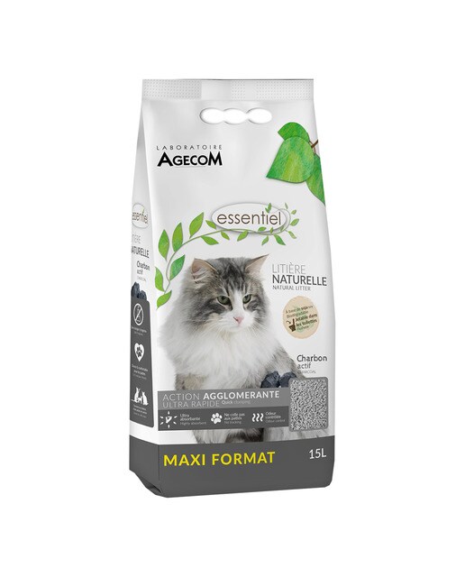 Essentiel - Arena aglomerante Essentiel Natural Carbón Activo para gatos
