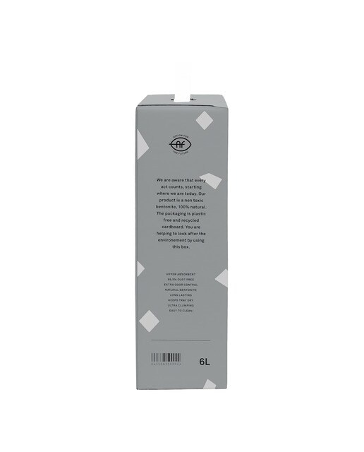 Lecho ultra aglomerante Blutive para gatos con carbón activo 6 L 4