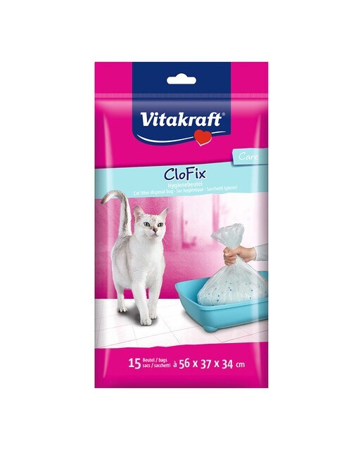 Bolsas higiénicas Vitakraft para bandejas de gatos 15 unidades