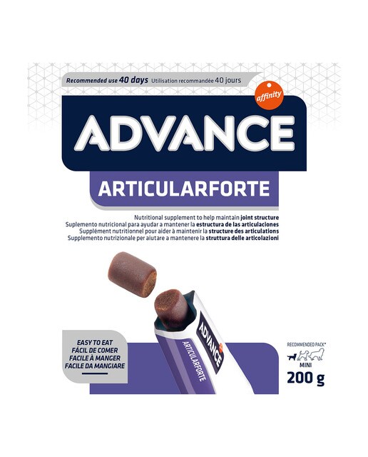 Suplemento nutricional para perros cachorros y adultos Advance Articular Forte 20 uds 3