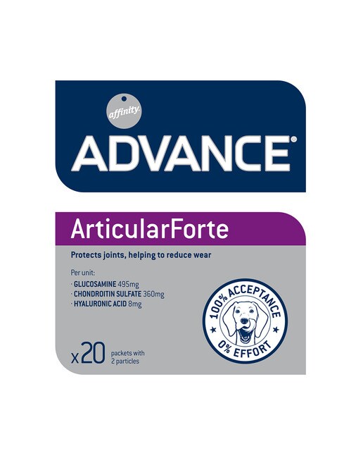 Suplemento nutricional para perros cachorros y adultos Advance Articular Forte 20 uds 4