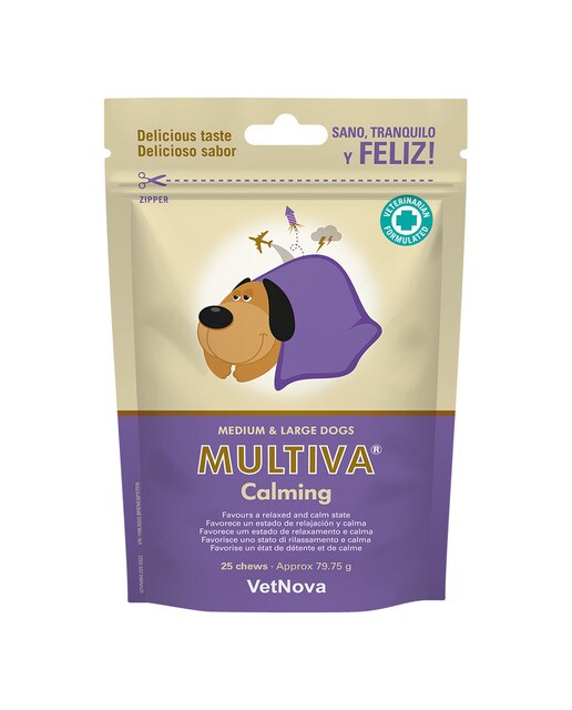 Imagen 0 de Alimento complementario para perros medianos/grandes Multiva Calming 30 chews