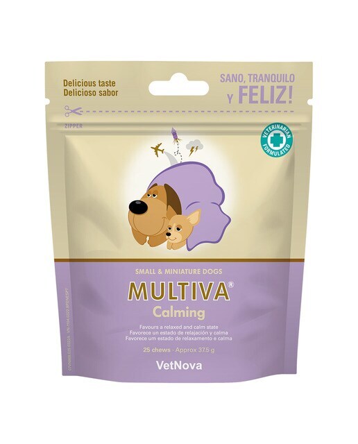 Alimento complementario para perros pequeños y mini Multiva Calming 30 chews