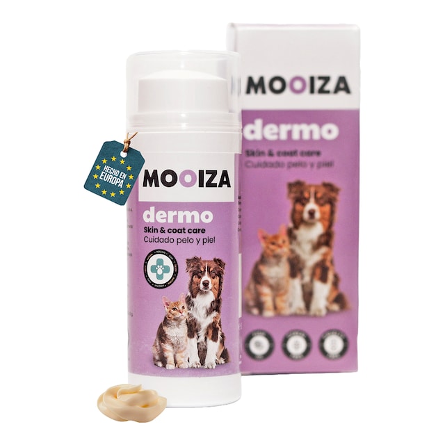 Gel Dermo para perros y gatos Mooiza para piel y pelo pescado 50 ml