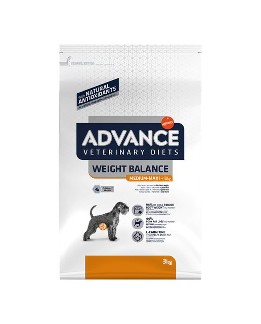 Pienso para perros adultos medianos y grandes Advance Weight Balance Dietas Veterinarias 2