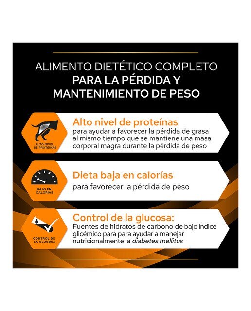 Pienso para perros adultos Purina Pro Plan Obesity Management Dietas Veterinarias 2
