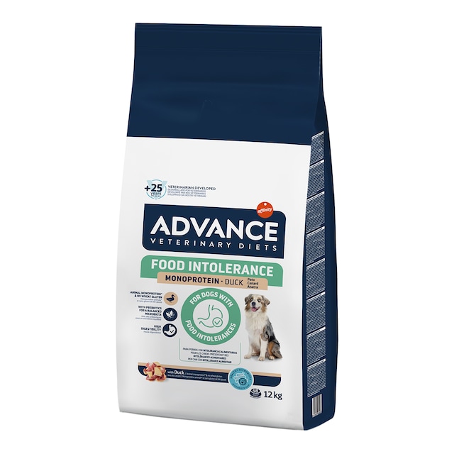 Pienso para perros adultos Advance Intolerance Dietas Veterinarias pato