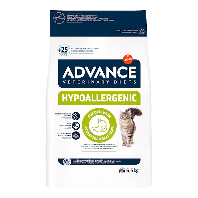 Pienso para gatos adultos Advance Hypoallergenic Dietas veterinarias