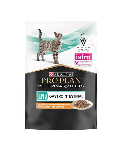 Comida húmeda para gatos adultos Purina Pro Plan Gastrointestinal Dietas Veterinarias pollo 850 g 2