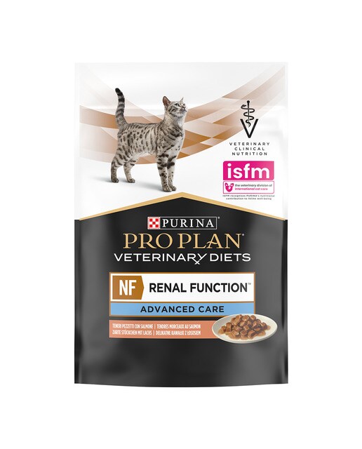 Comida húmeda para gatos adultos Purina Pro Plan Función Renal Dietas Veterinarias salmón 10 sobres 2