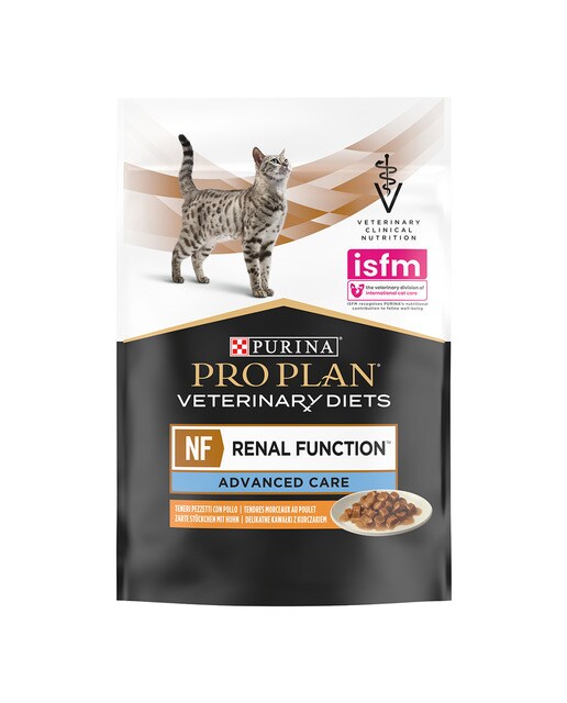 Comida húmeda para gatos adultos Purina Pro Plan Función Renal Dietas Veterinarias pollo 10 sobres 2