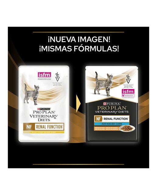 Comida húmeda para gatos adultos Purina Pro Plan Función Renal Dietas Veterinarias pollo 10 sobres 3