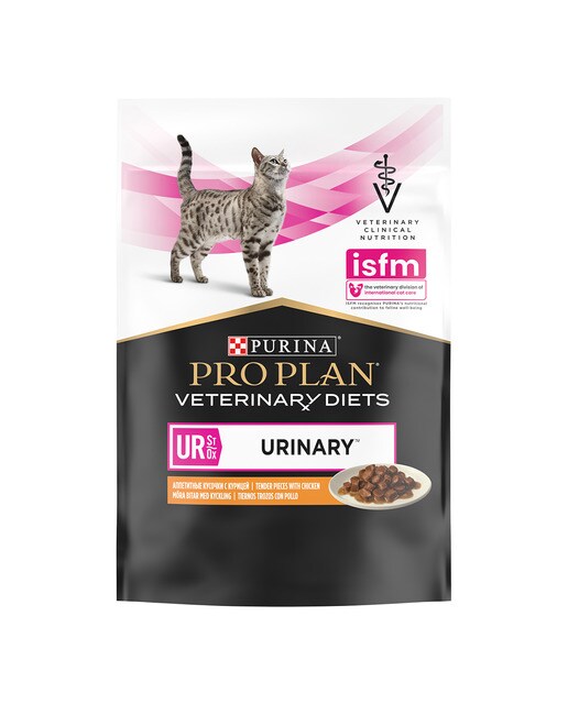 Comida húmeda para gatos adultos Purina Pro Plan Urinary Dietas Veterinarias pollo 10 sobres 2