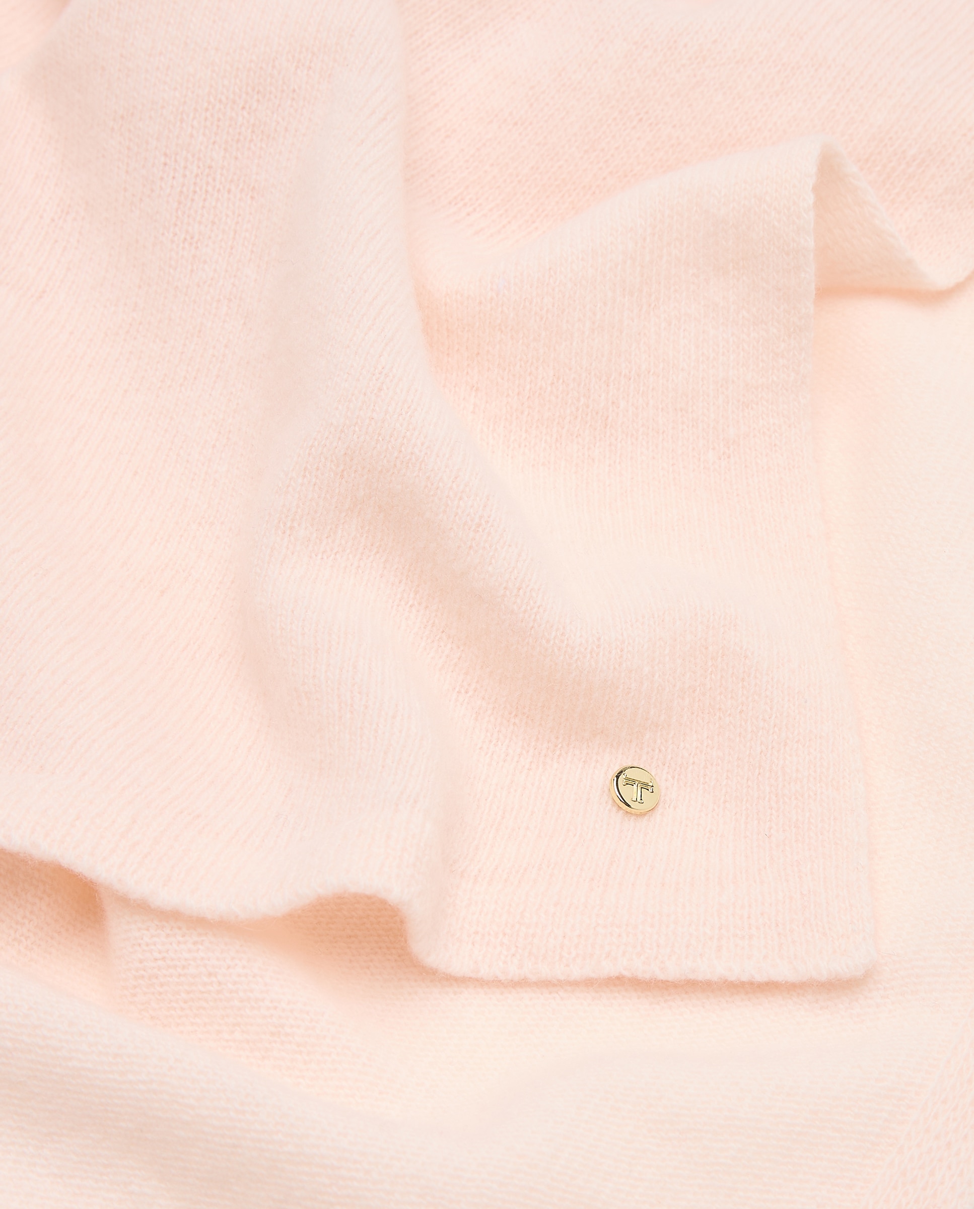 Cachecol de Lã e Caxemira Rosa-claro-3