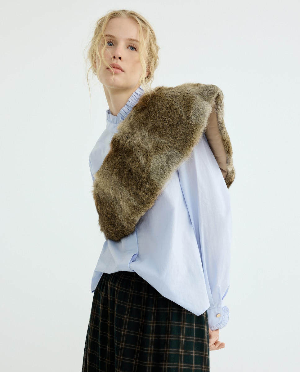 Gola Cruzada de Coelho 730 Camel-3