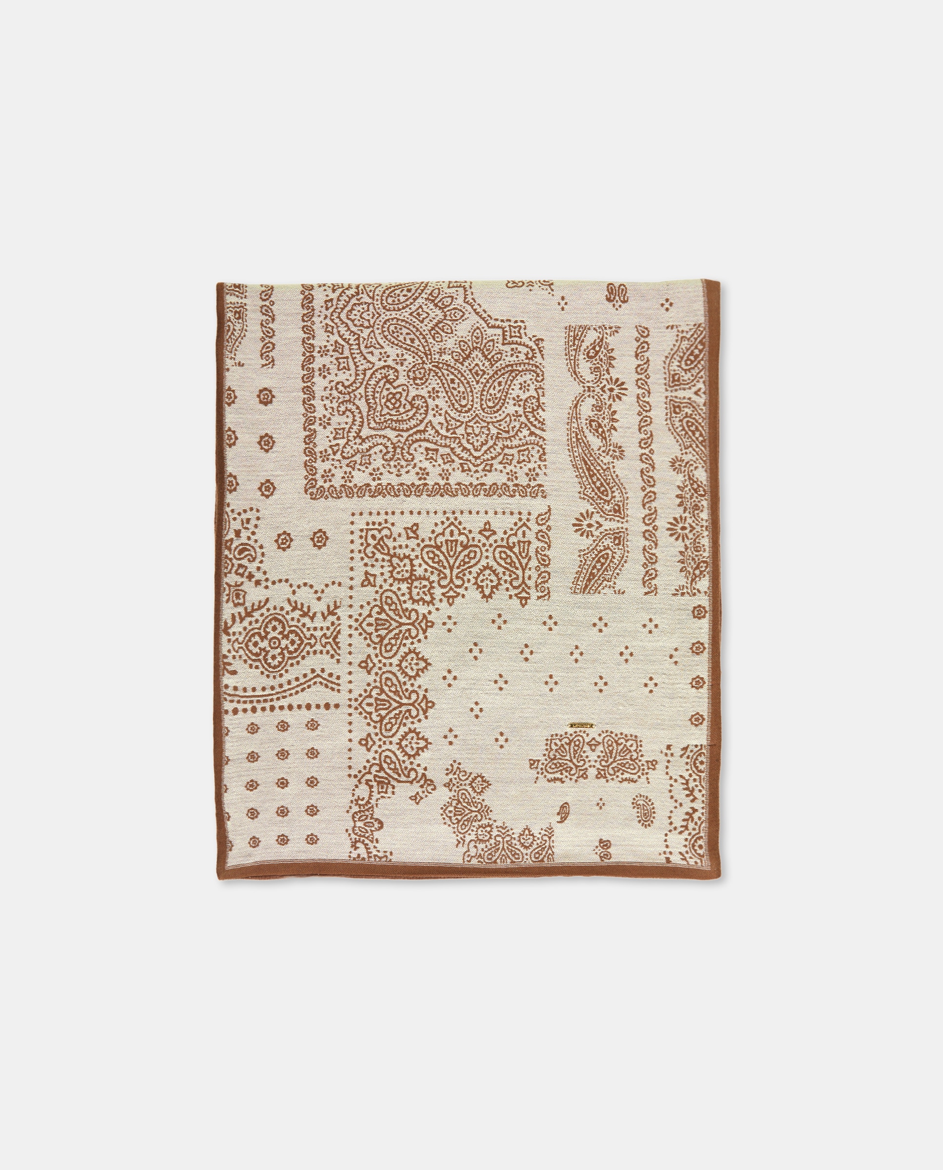 Imagem 0 de Écharpe Reversível de Veludo e Jacquard