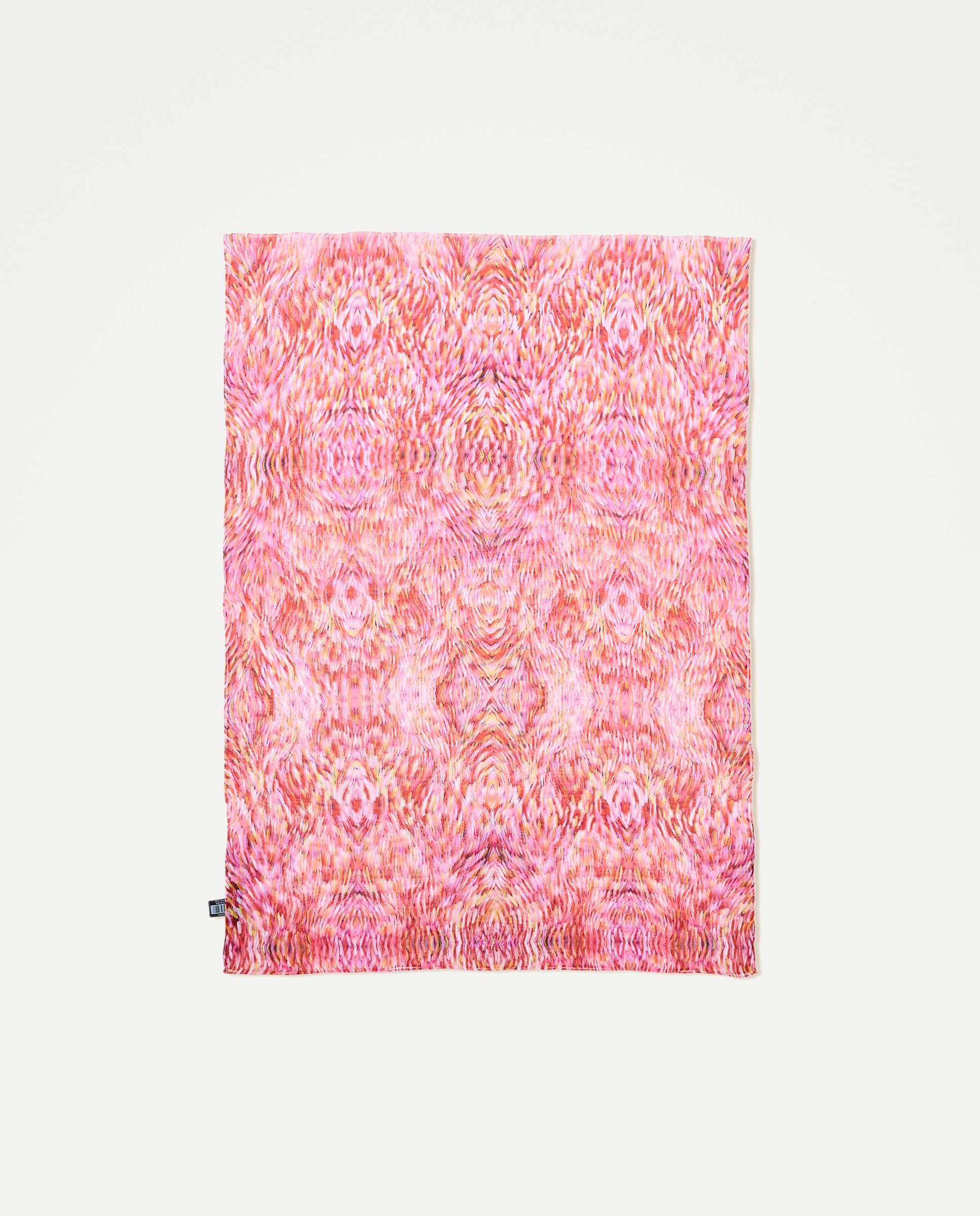 Chiffon 100% Seda com Estampado 200 Rosa-2