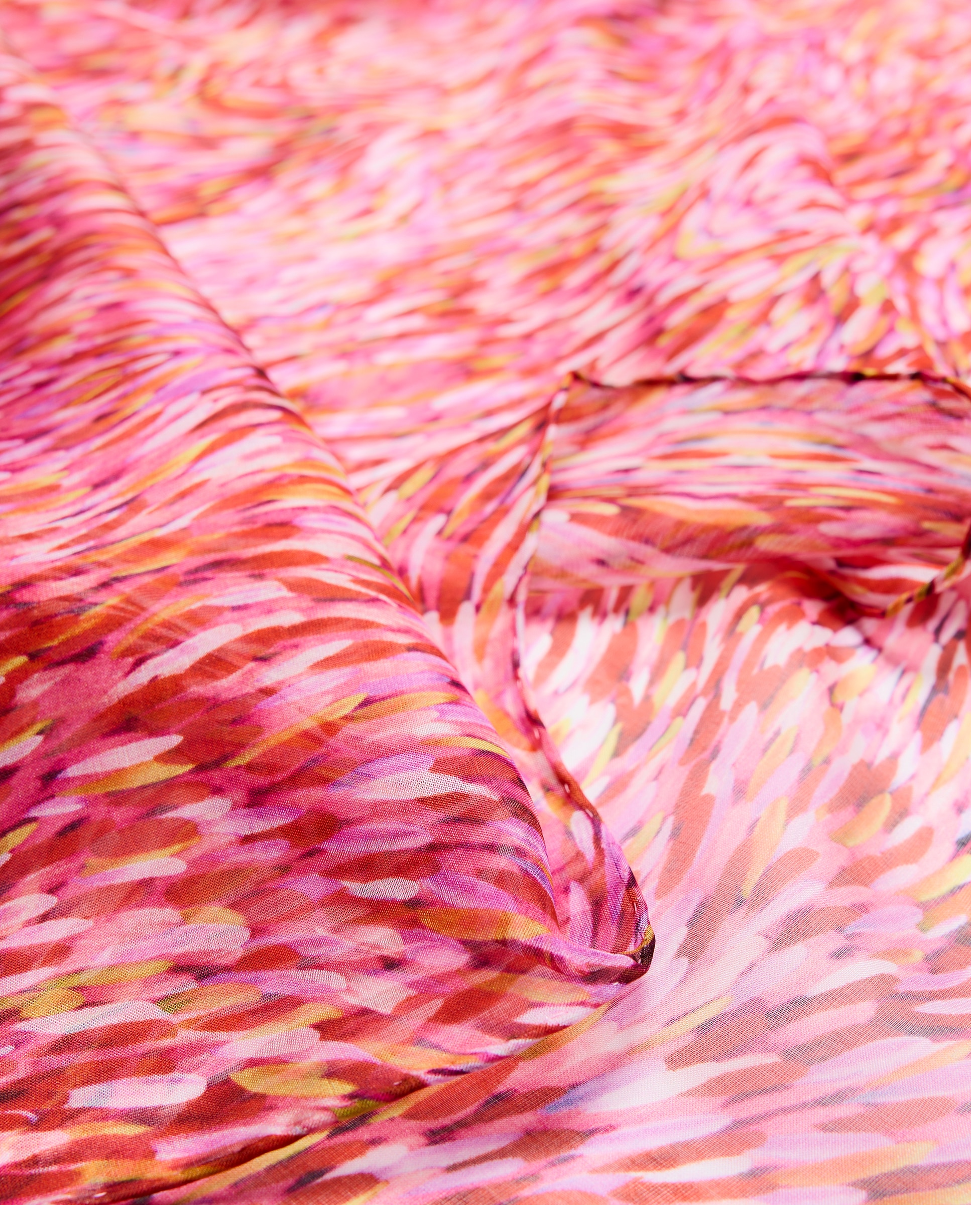 Chiffon 100% Seda com Estampado 200 Rosa-3