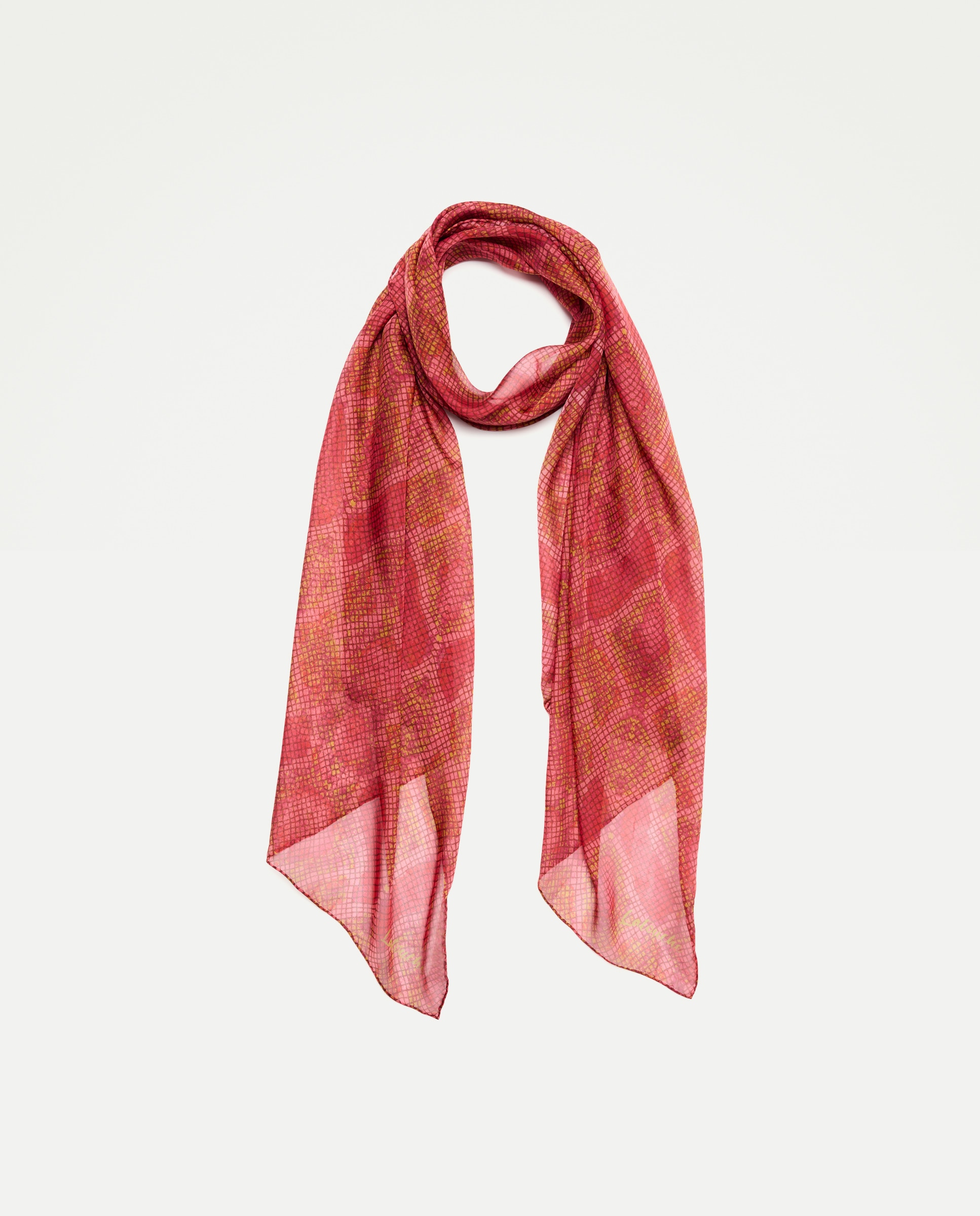 Imagem 0 de Chiffon 100% Seda com Estampado