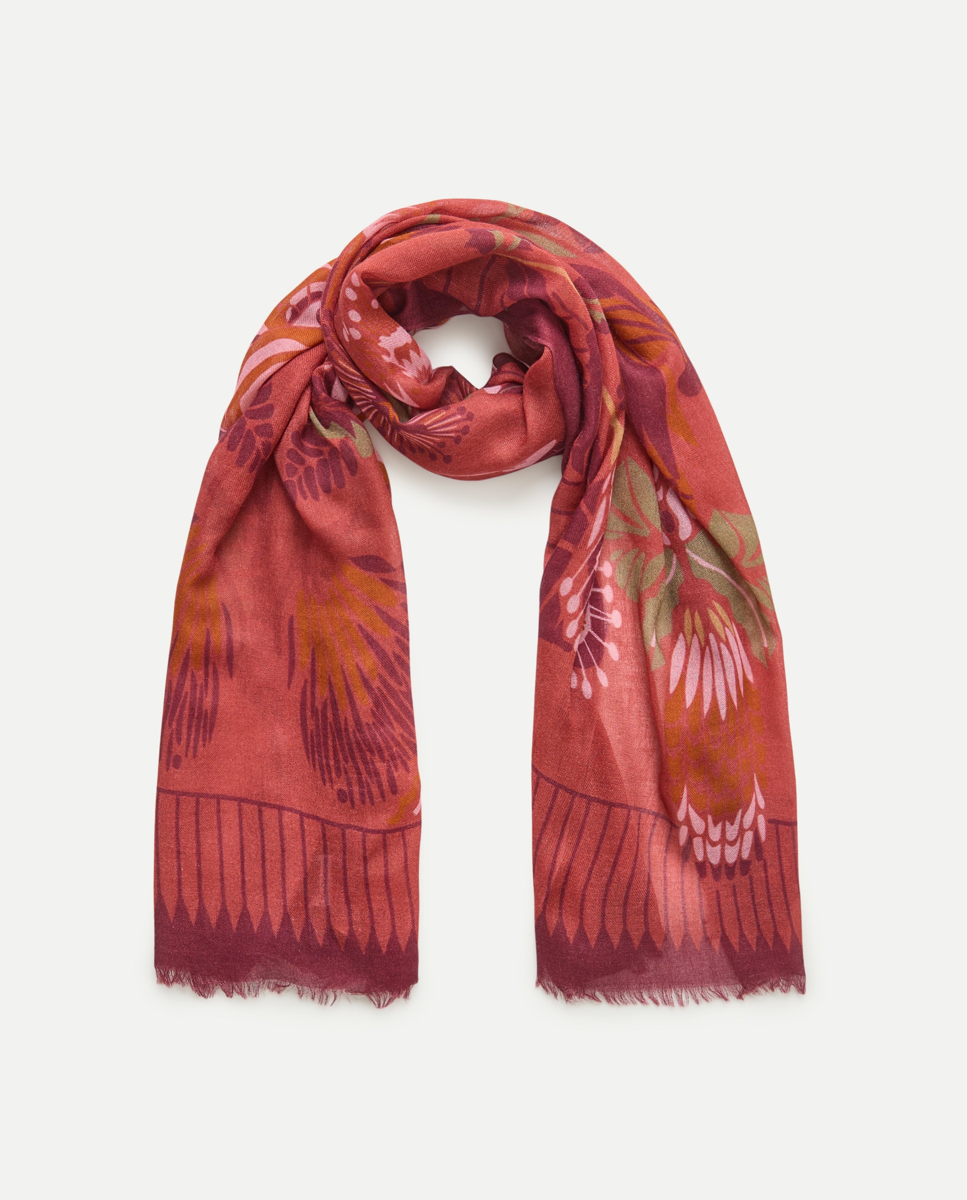 Imagem 0 de Écharpe com Estampado Floral de Estilo Indiano