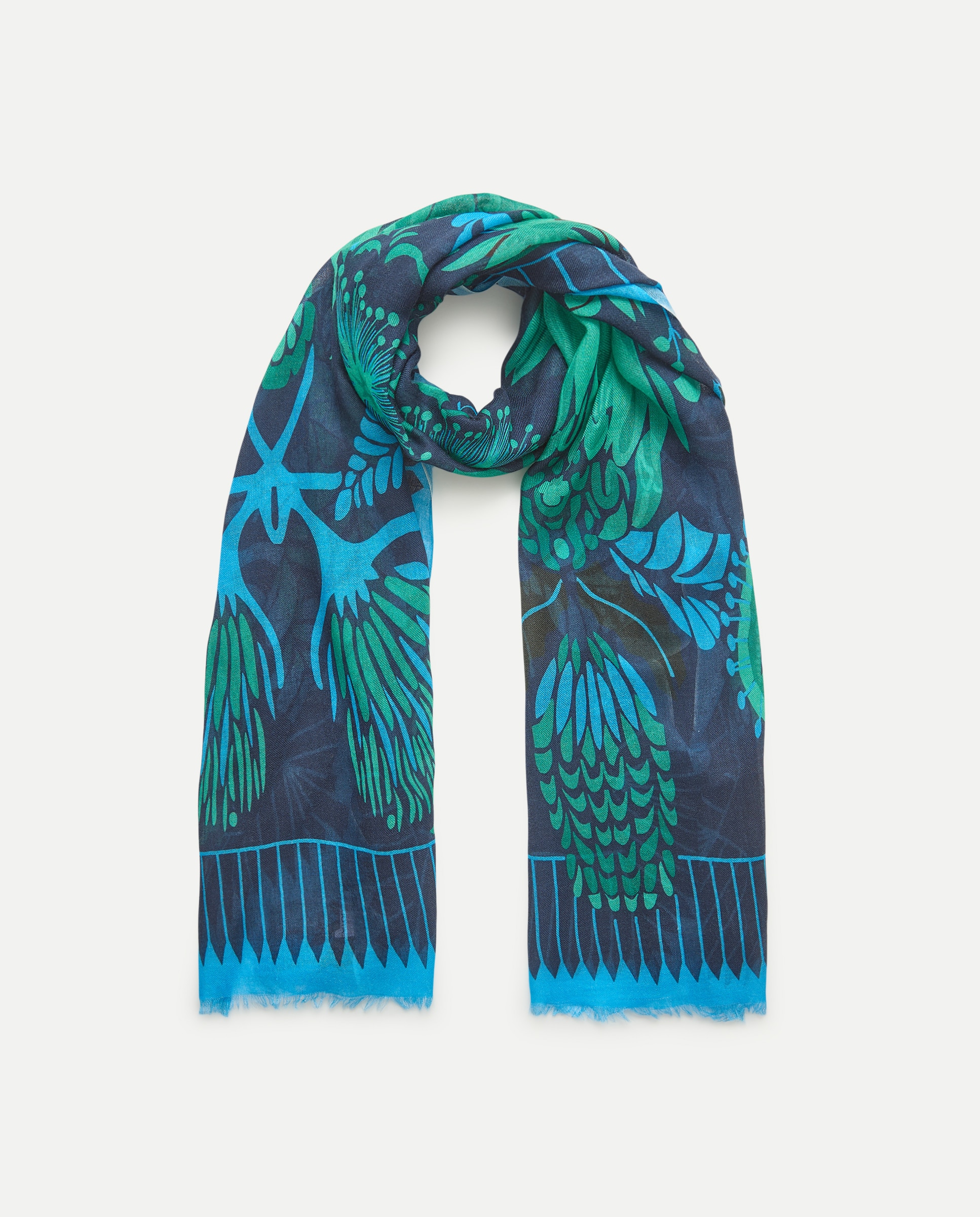 Imagem 0 de Écharpe com Estampado Floral de Estilo Indiano