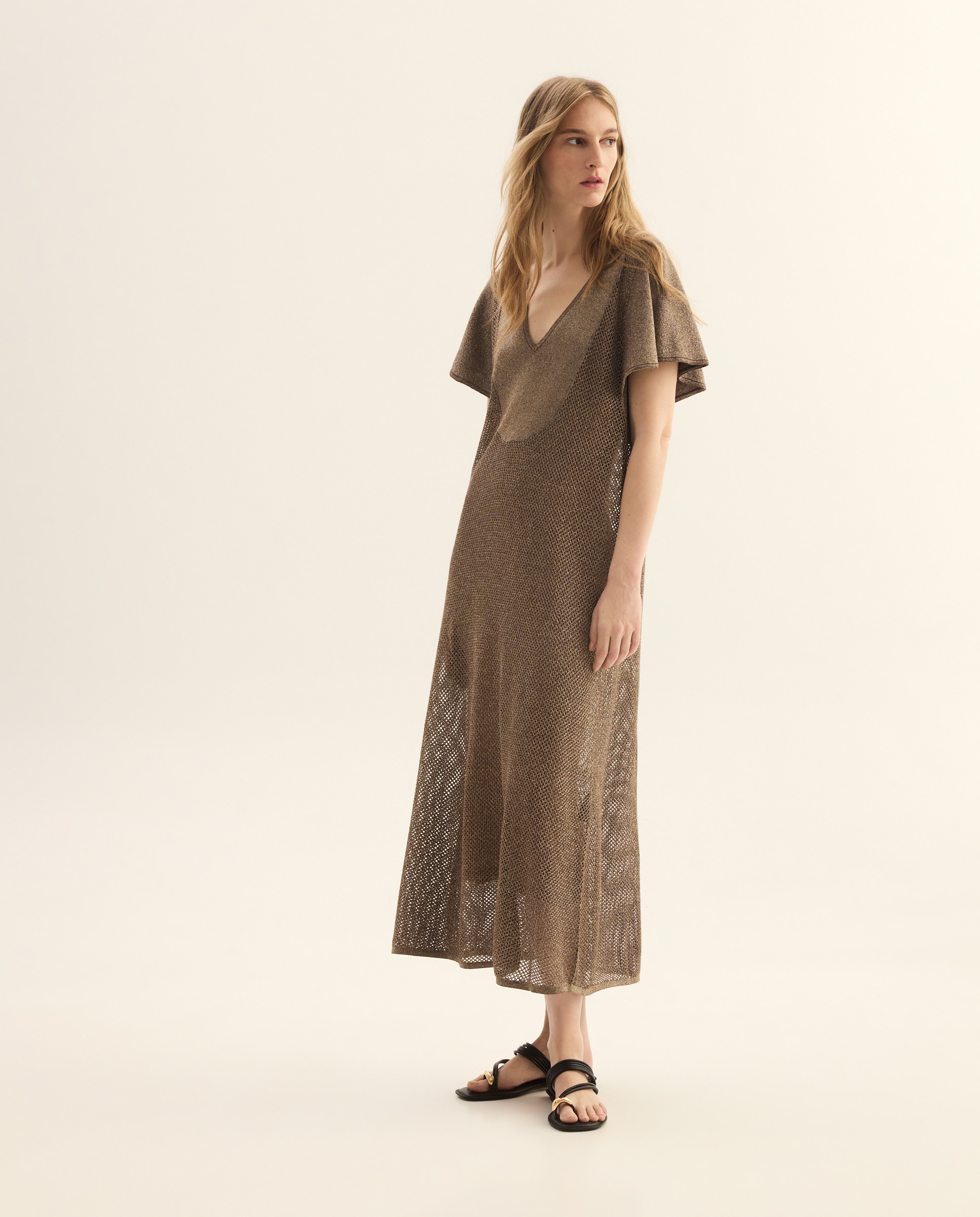 Kaftan com Estampado Prateado envelhecido-4