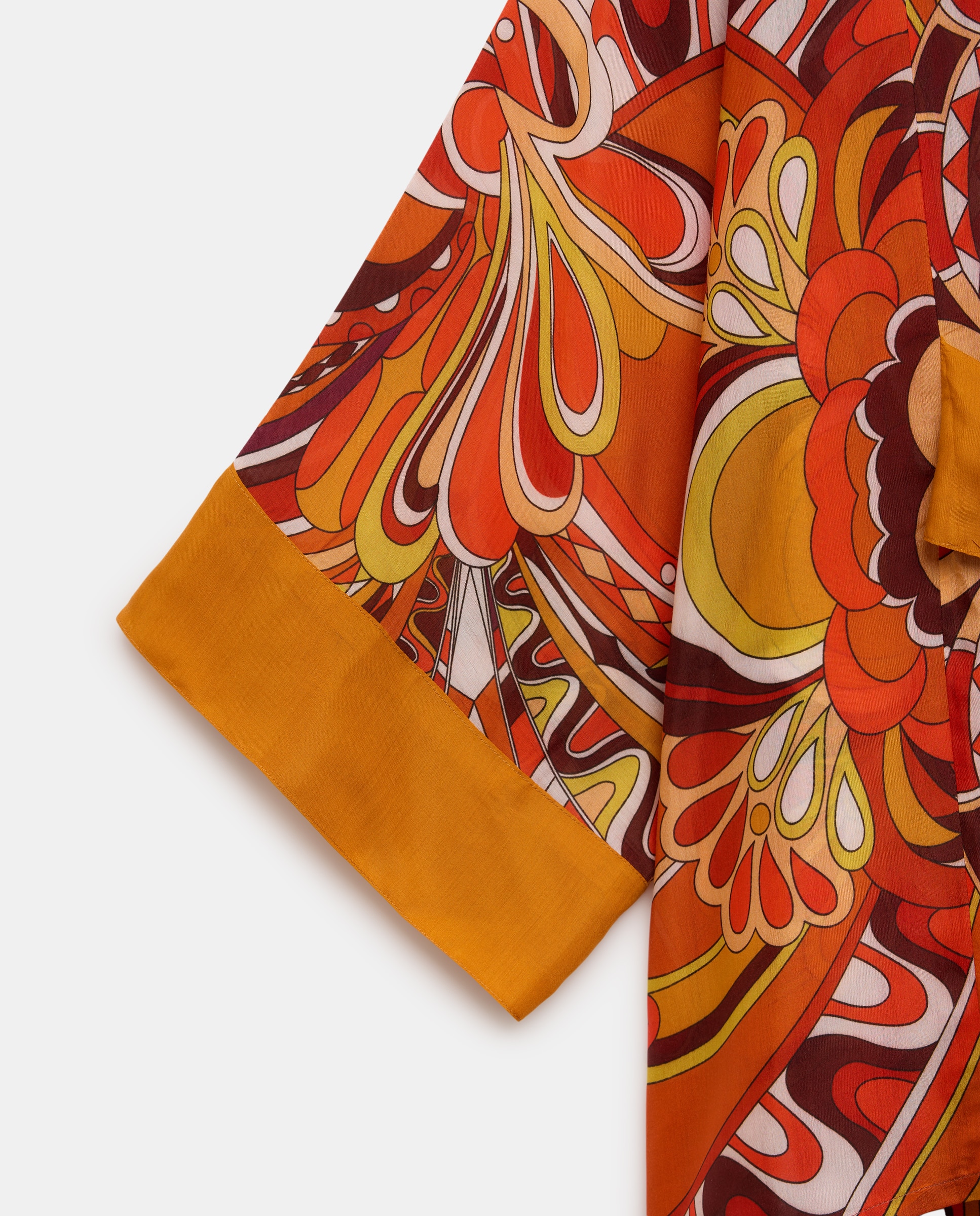 Conjunto com Estampado dos Anos Setenta Castanho-3