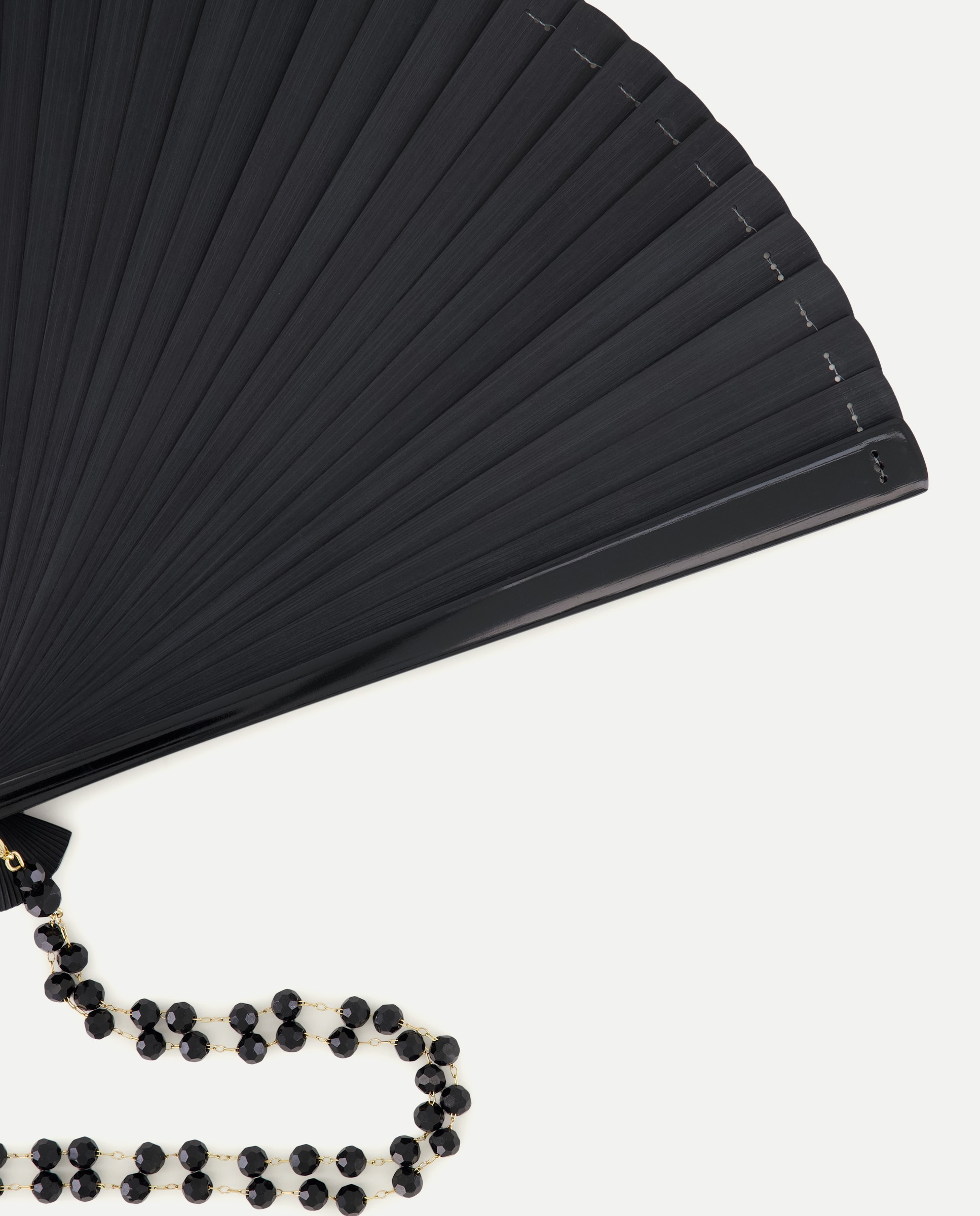 Leque Comprido com Corrente e Bola Preto-2