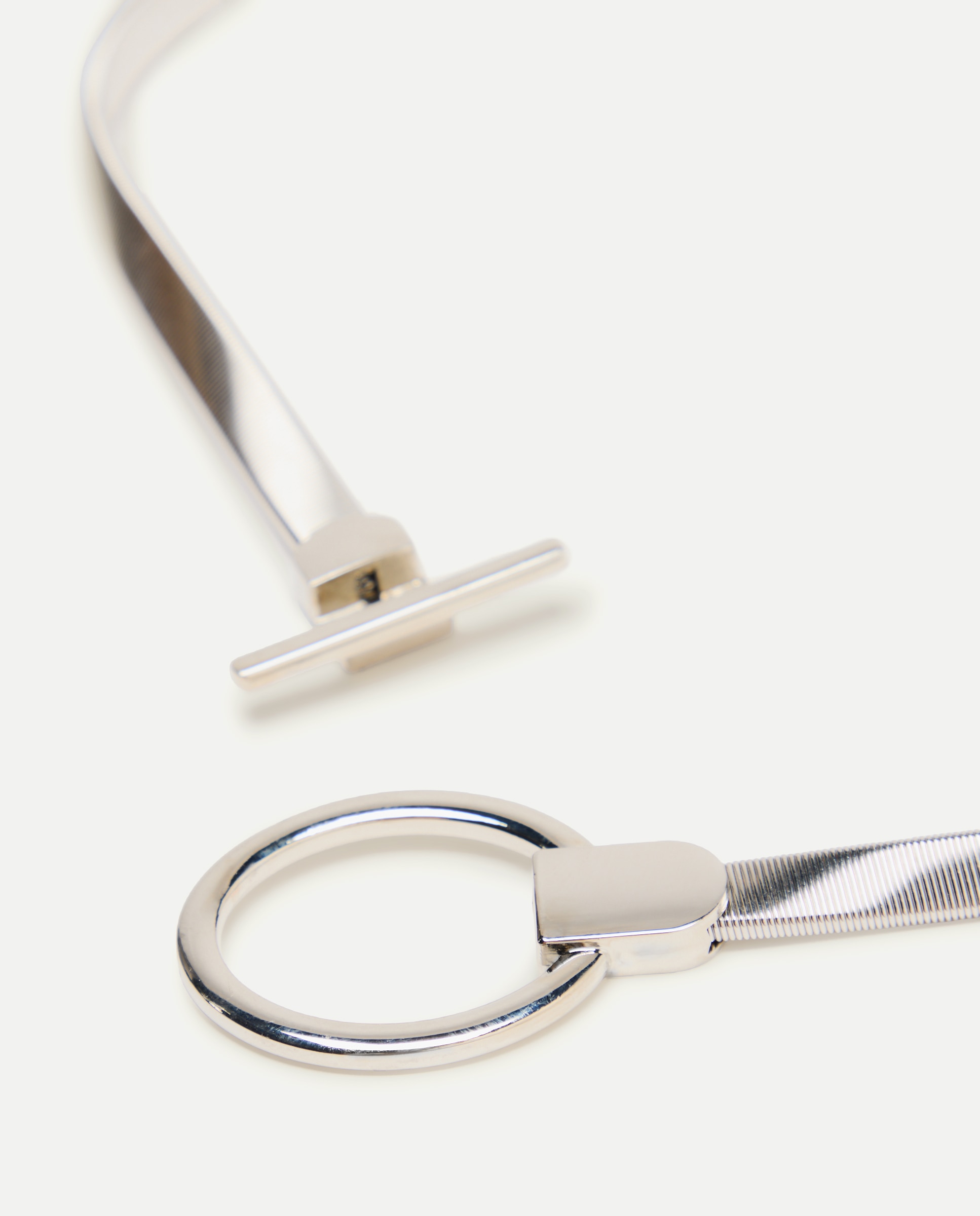 Cinto com Círculo Elástico Prata-2