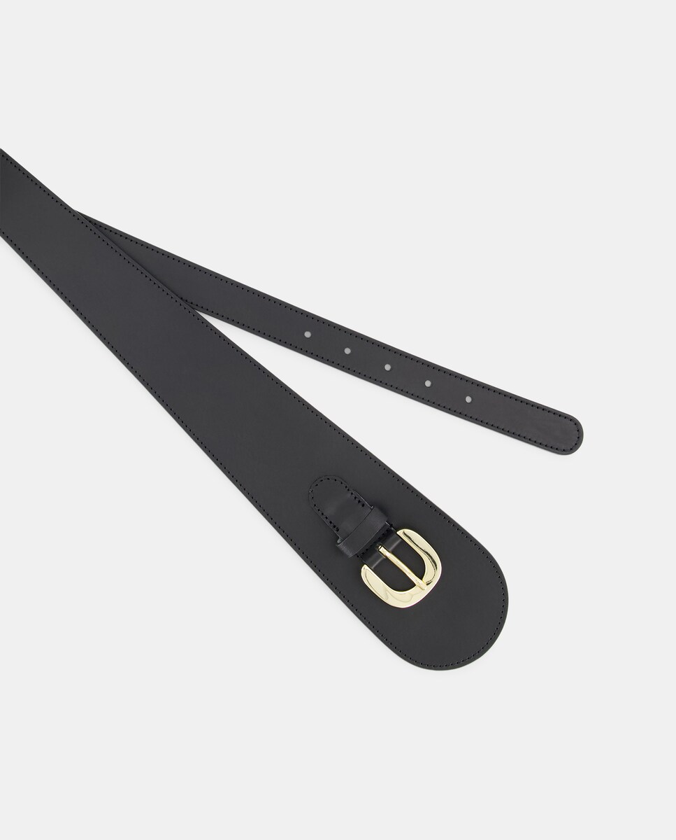 Faixa em Pele Assimétrica Preto-2