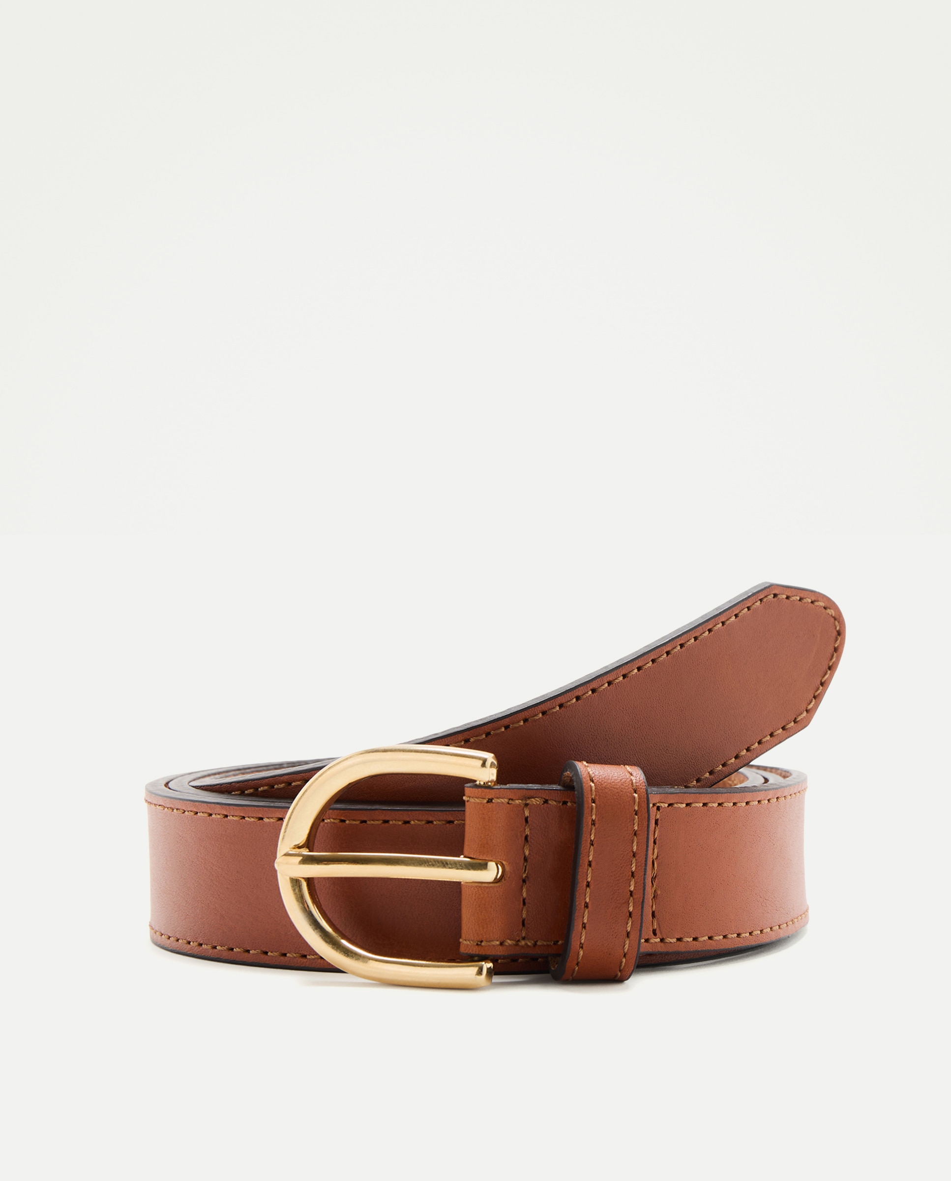 Cinturón de piel con hebilla clásica - Latouche - 730 Camel 730 Camel-1