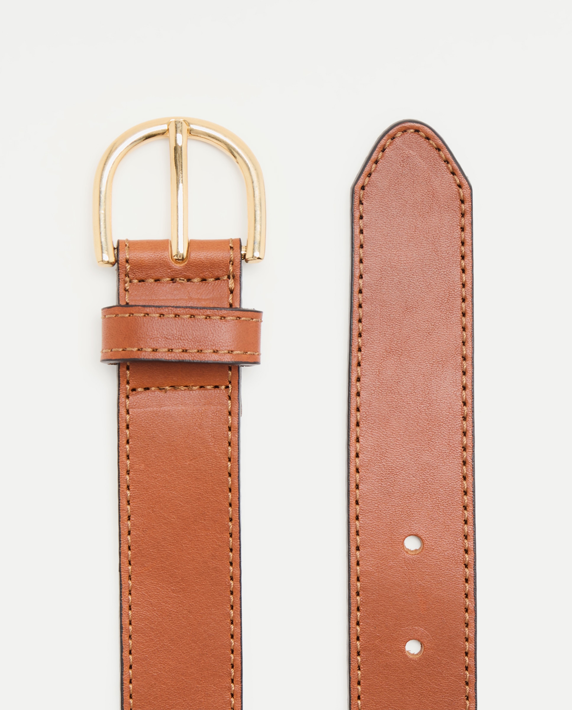 Cinturón de piel con hebilla clásica - Latouche - 730 Camel 730 Camel-2