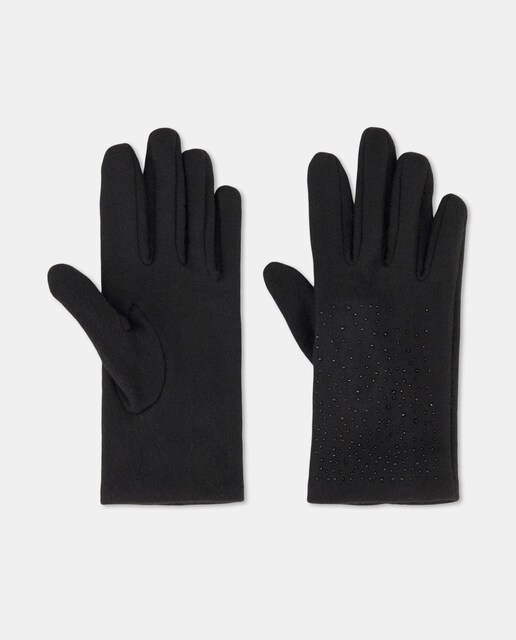 Imagem 0 de Luvas de Malha de Lã Cosida com Strass