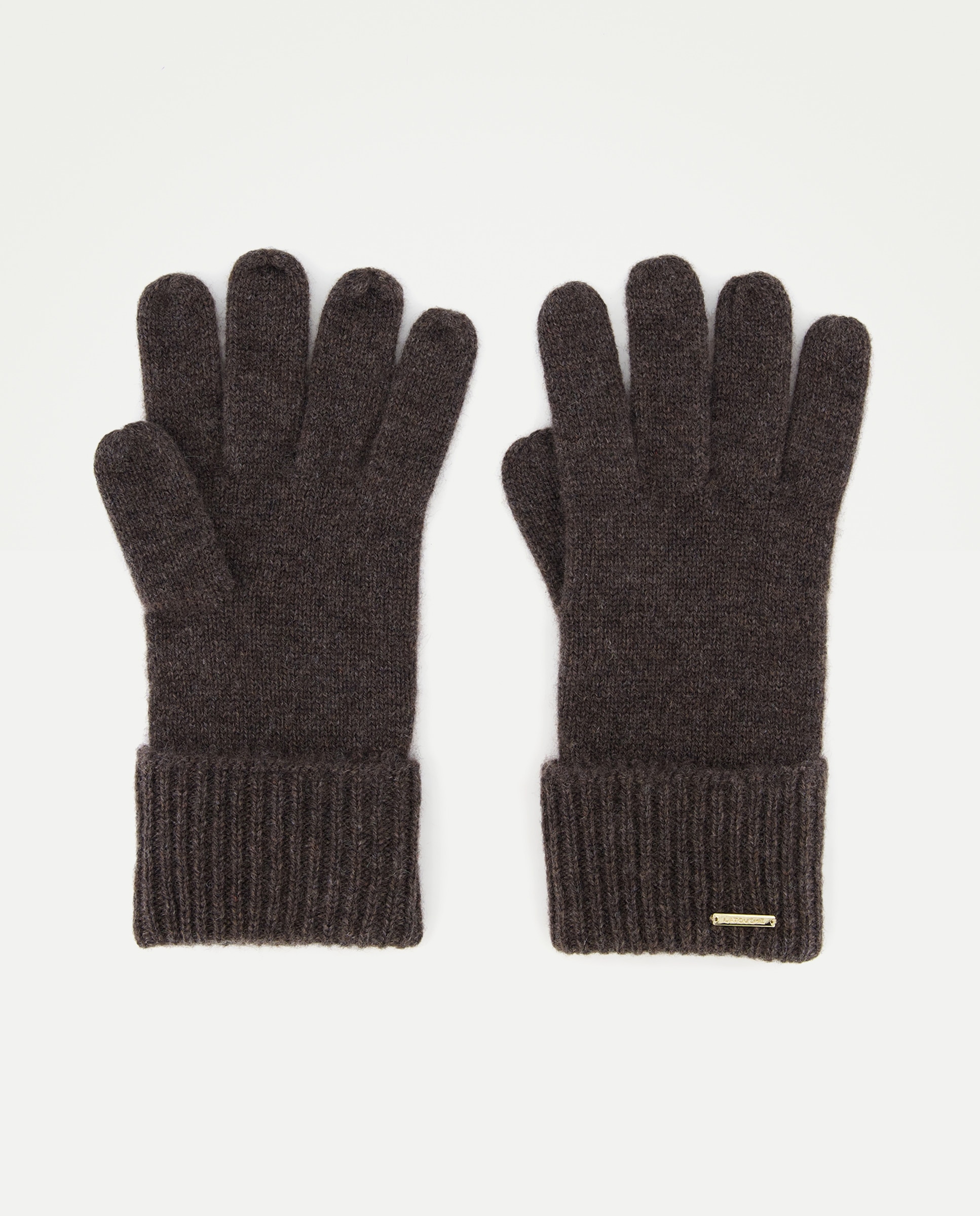 Guantes realizados 100% en cashmere - Latouche - Marrón Marrón-1