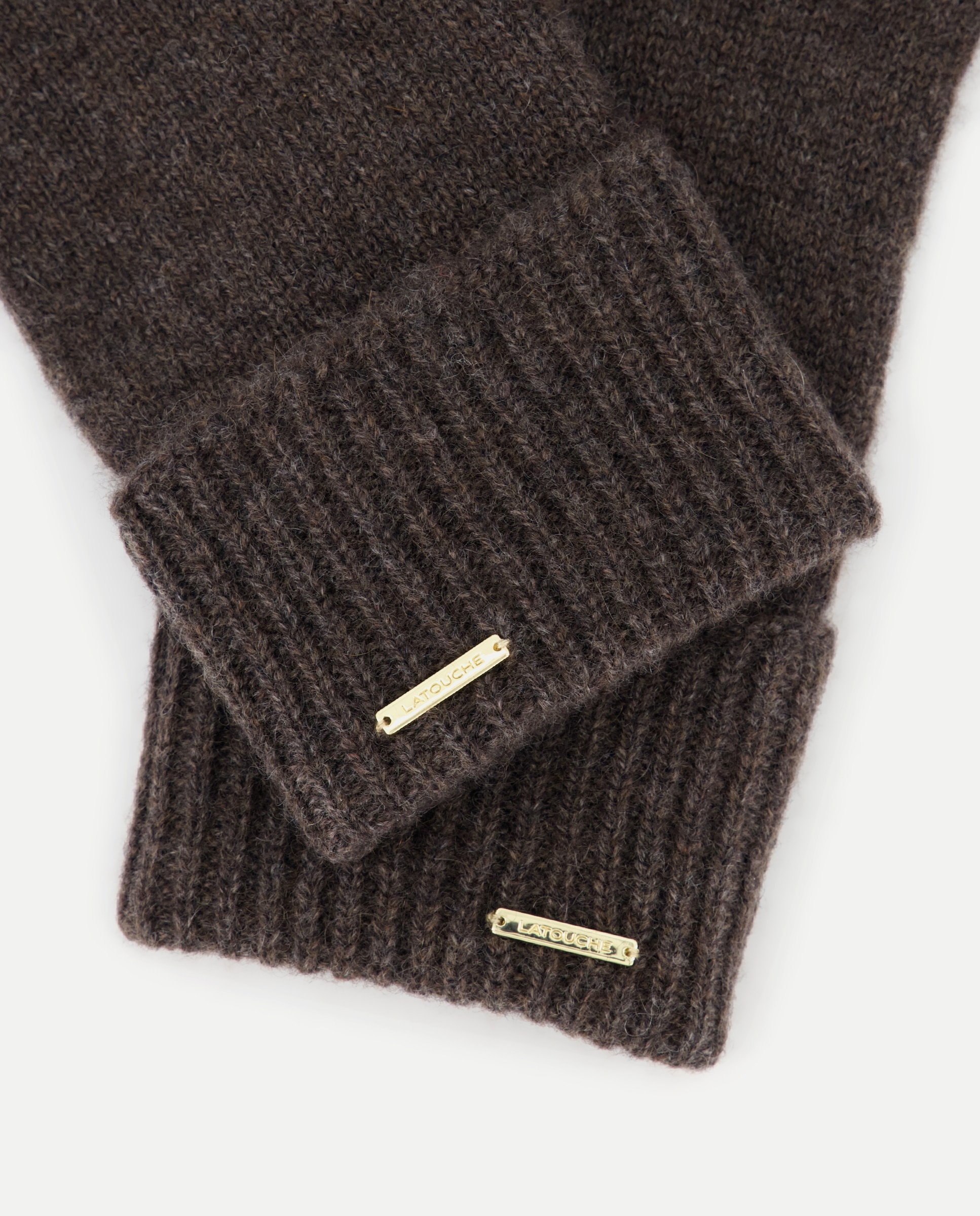 Guantes realizados 100% en cashmere - Latouche - Marrón Marrón-2