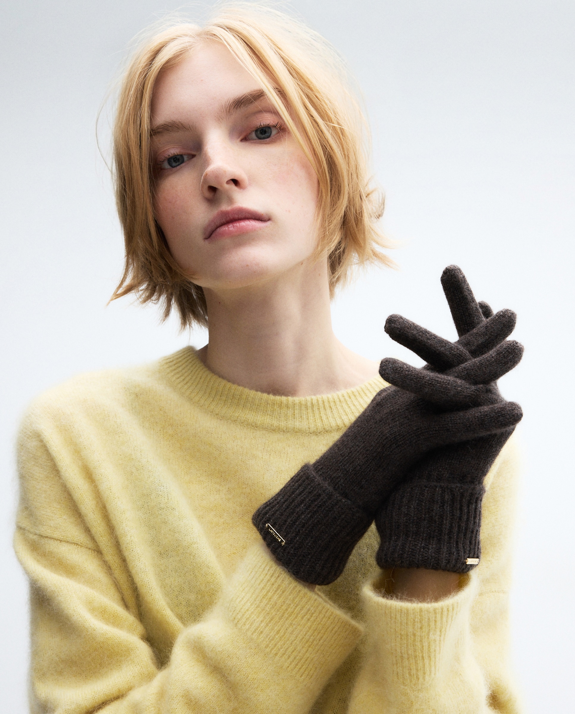Guantes realizados 100% en cashmere - Latouche - Marrón Marrón-3