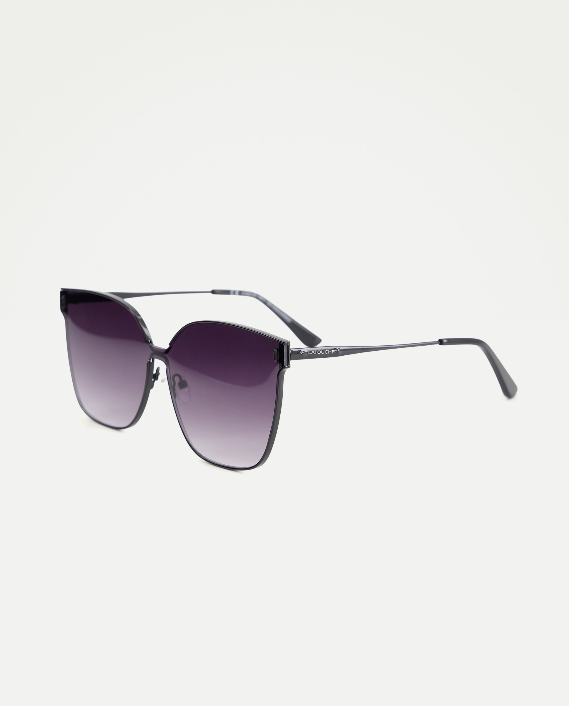 Óculos de Sol Tipo Cat Eye XL Preto-2