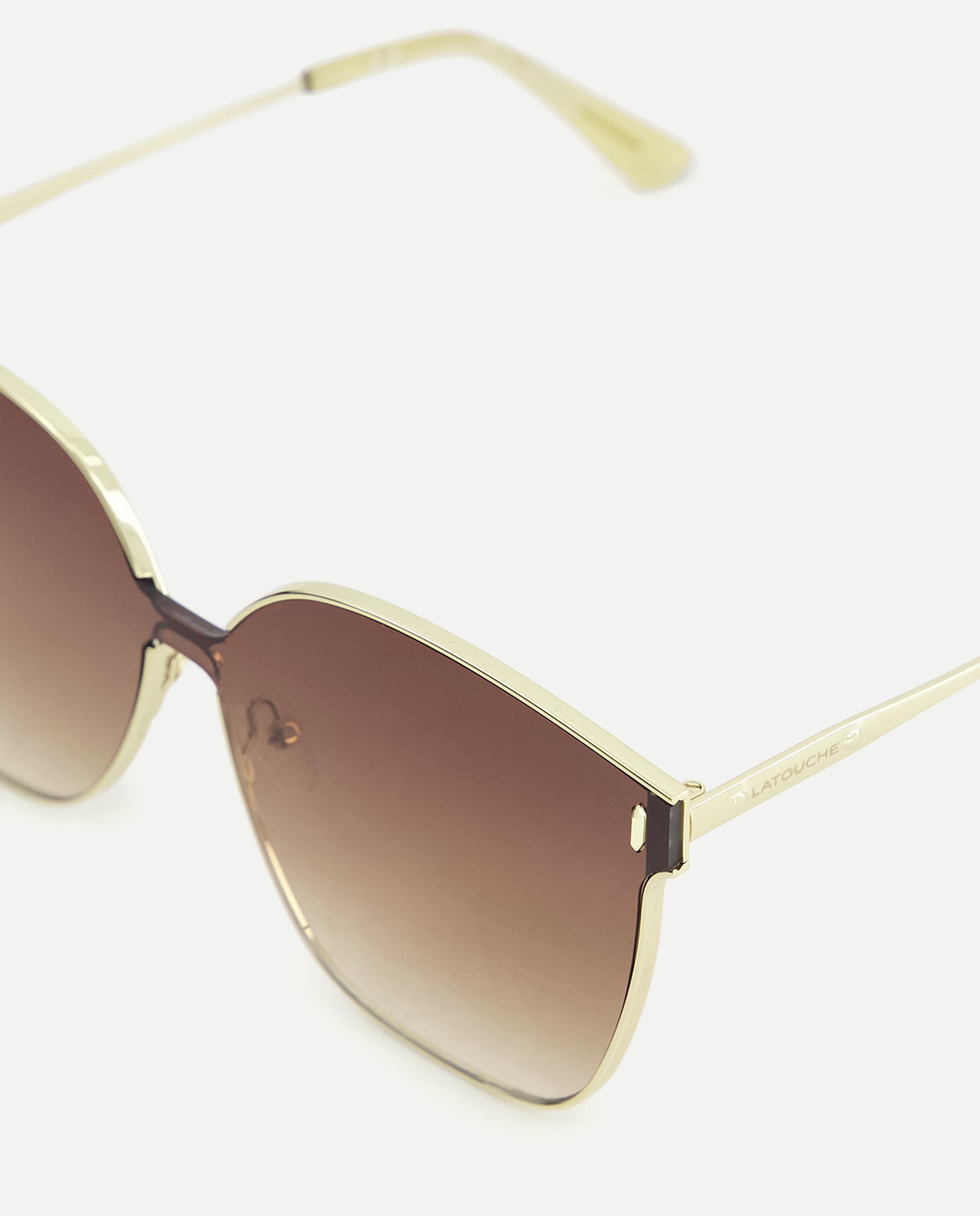 Óculos de Sol Tipo Cat Eye XL 390 Ouro-3