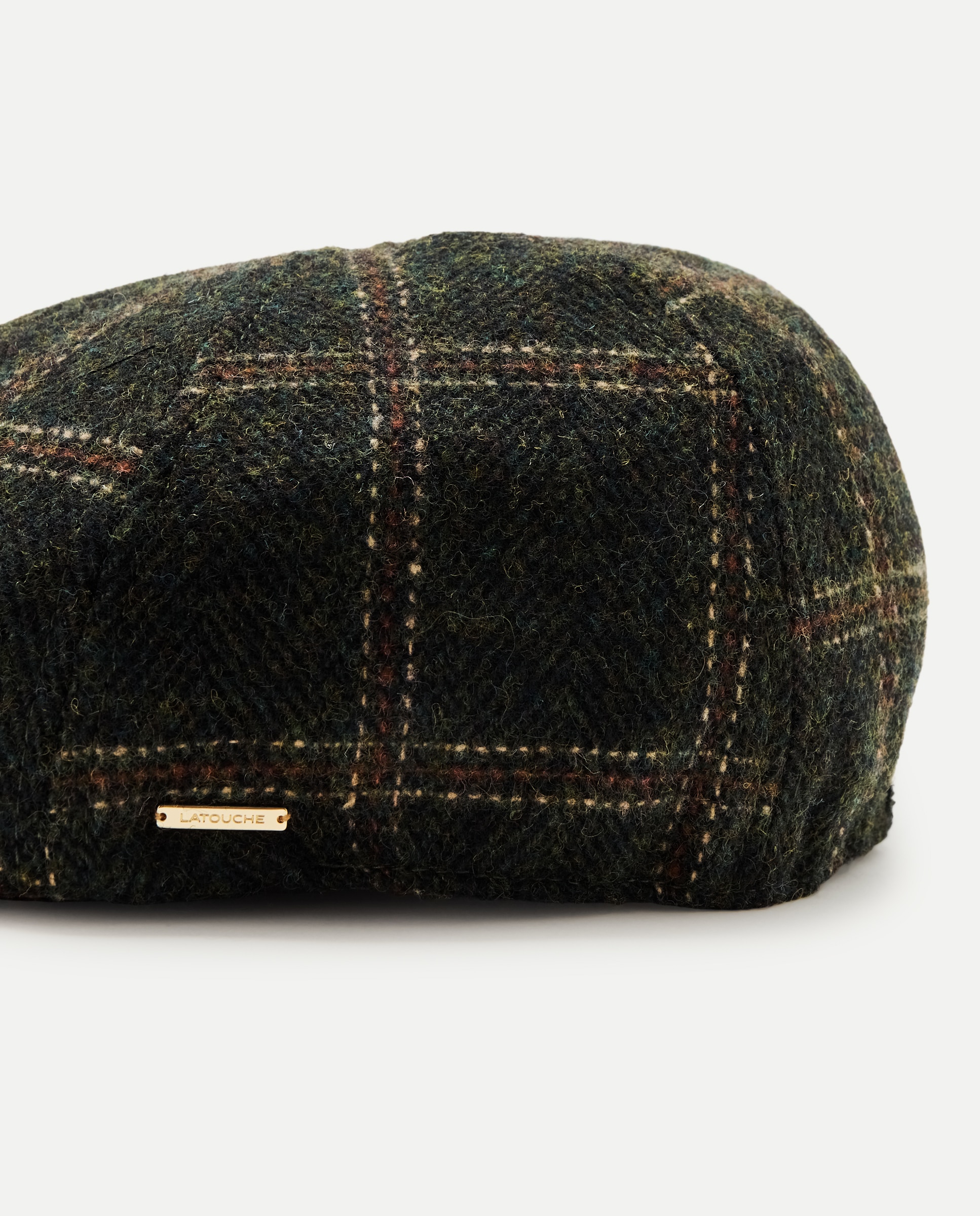 Boina Tweed aos Quadrados 520 Caqui-3