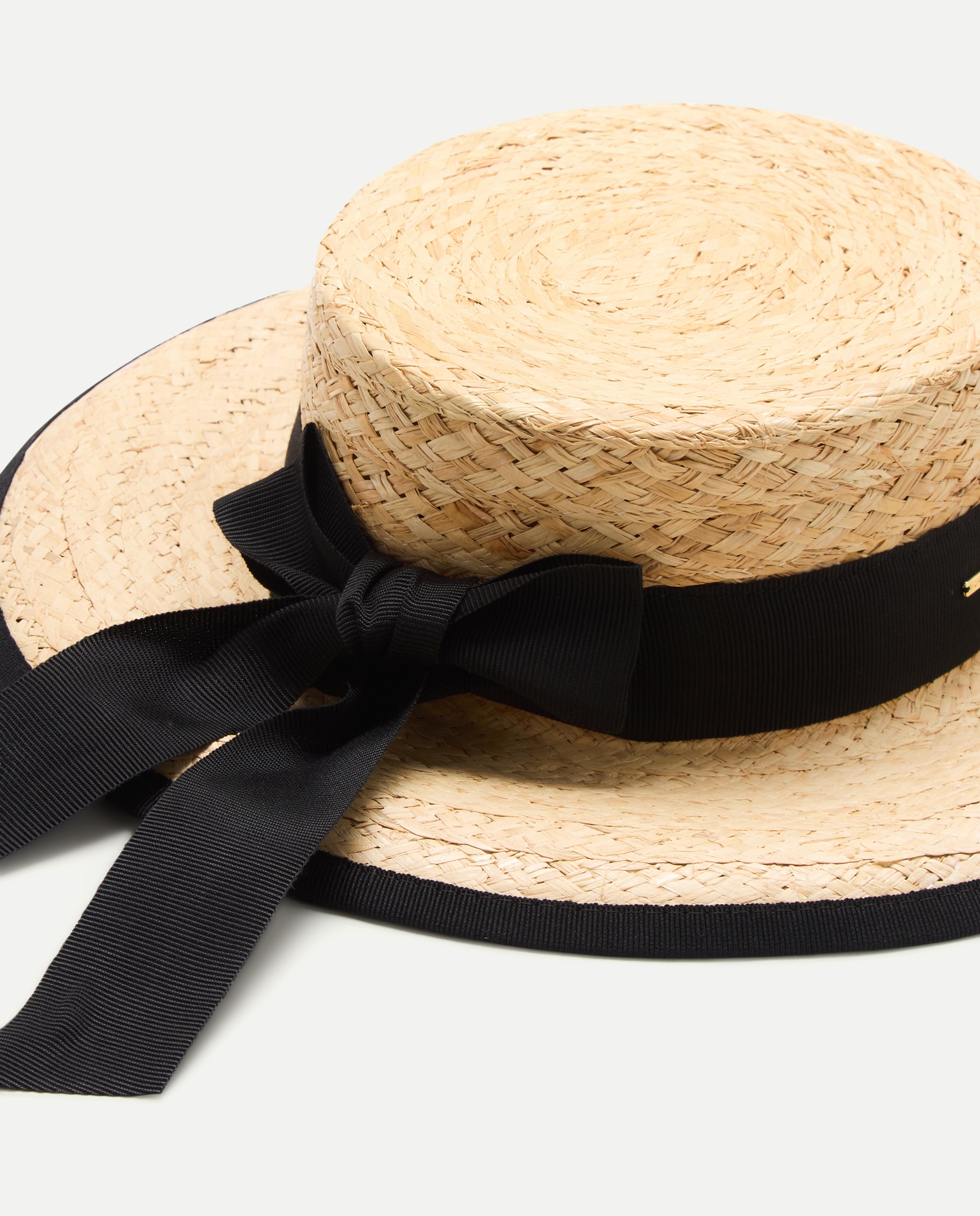Canotier com Nó de Grosgrain 120 Cru-2
