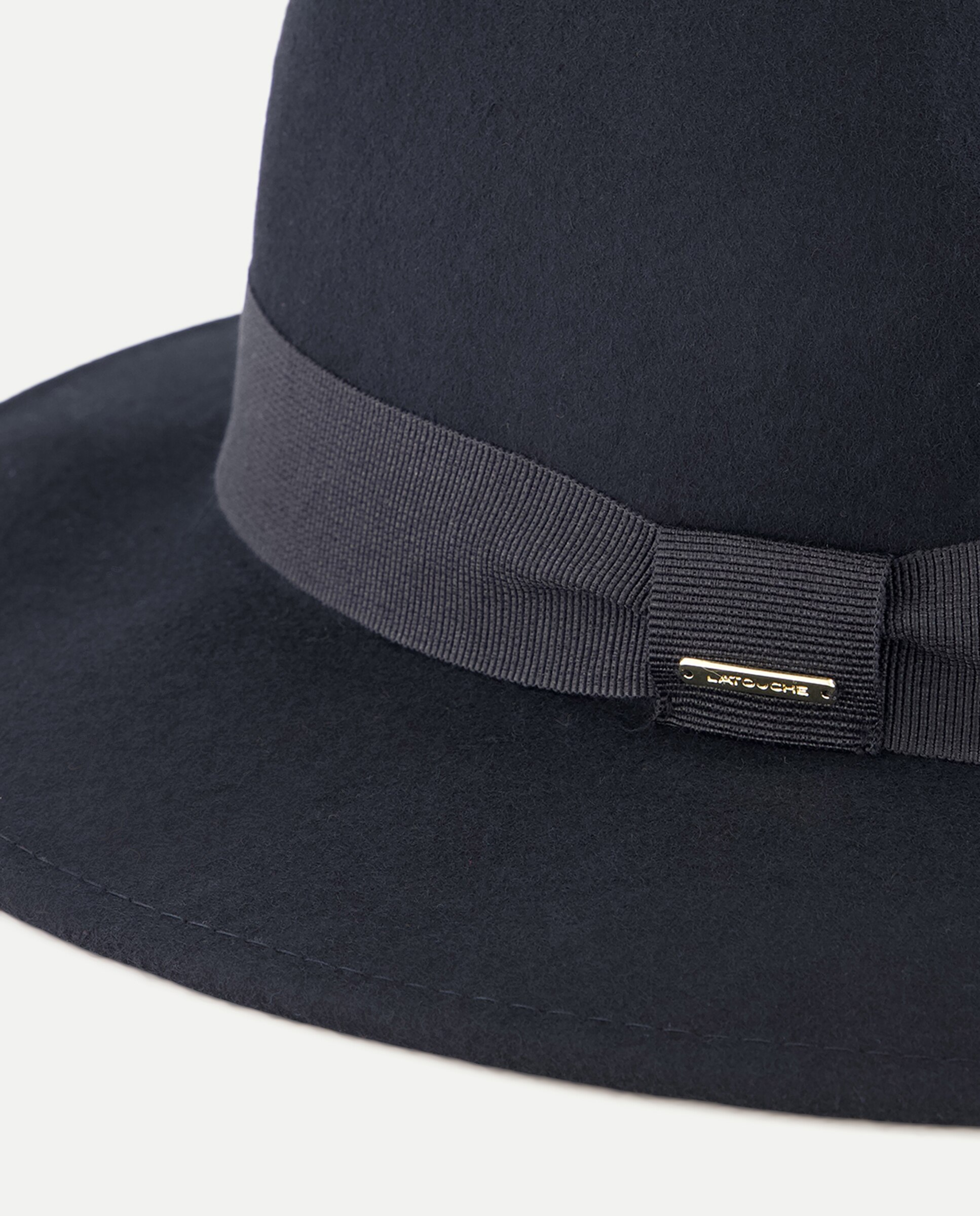 Chapéu Fedora de Feltro Preto-2