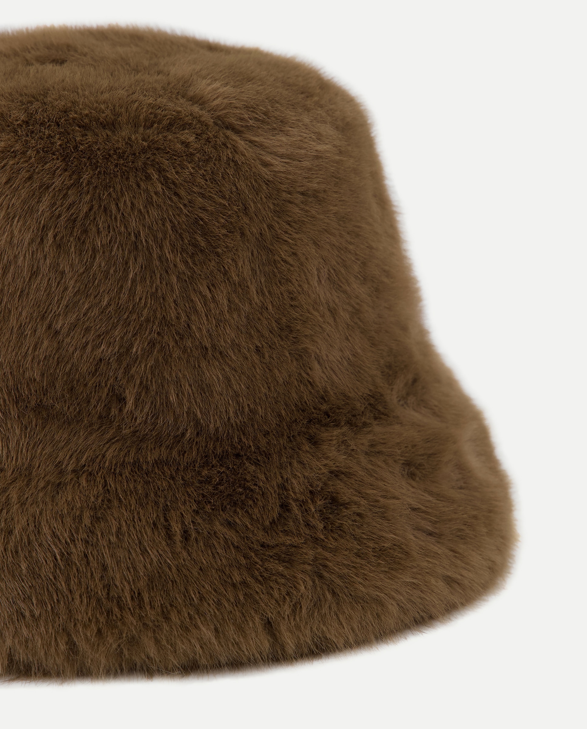 Gorro de pelo sintético con pompón - Latouche - Marrón Marrón-2