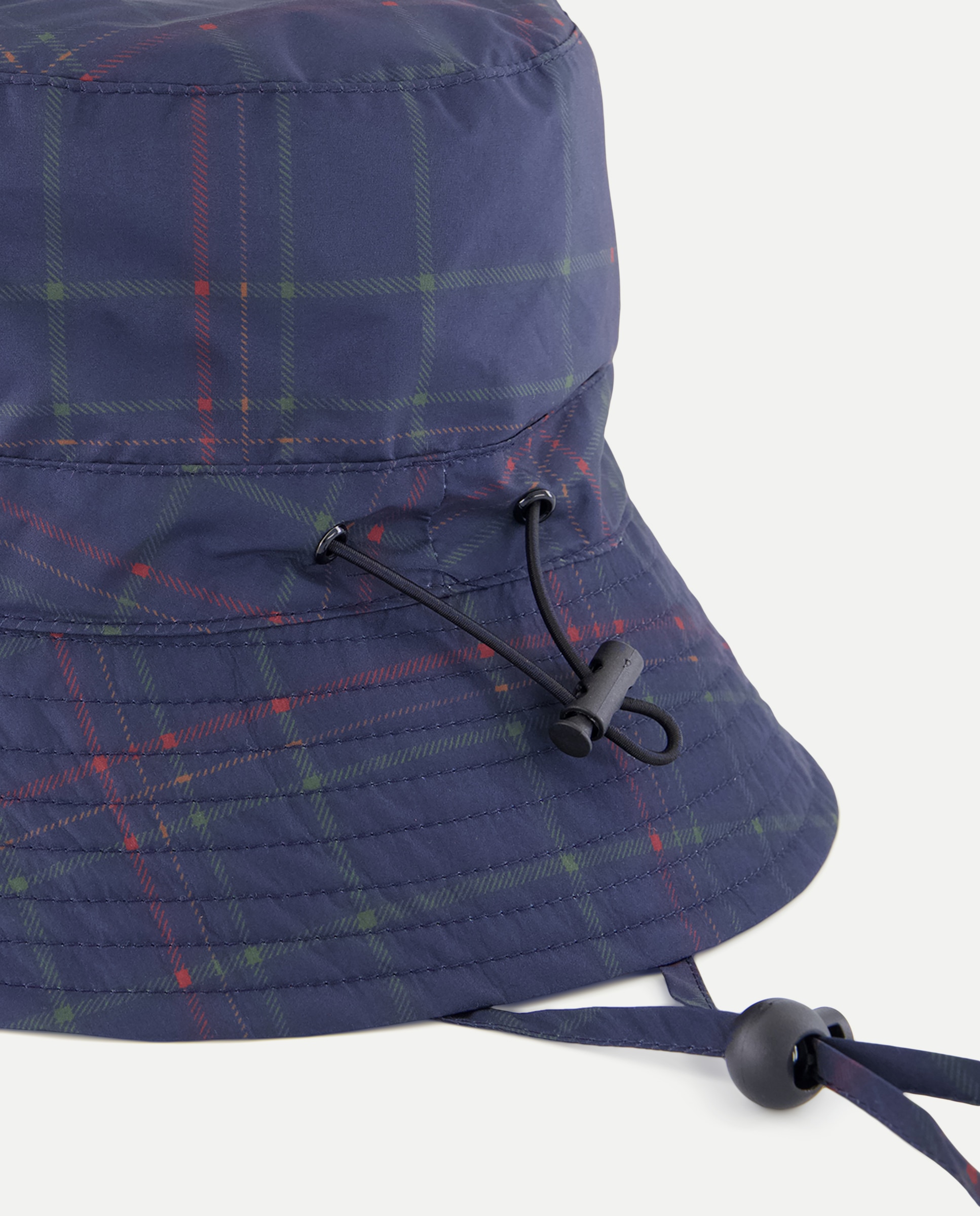 Gorro plegable de lluvia con estampado de cuadros - Latouche - 400 Azul 400 Azul-2