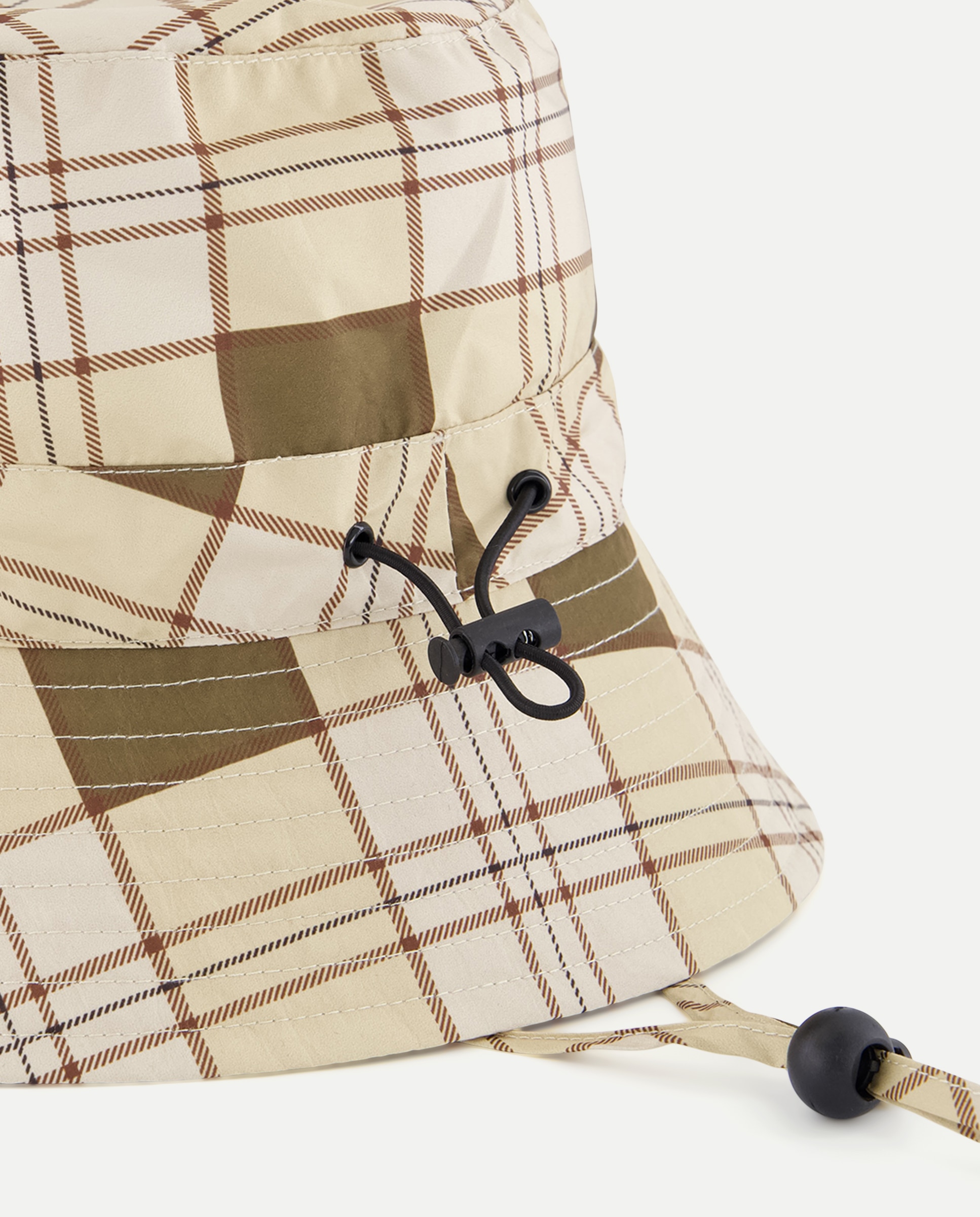 Chapéu Dobrável para a Chuva com Estampado aos Quadrados 730 Camel-2